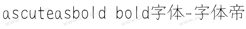 ascuteasbold bold字体字体转换